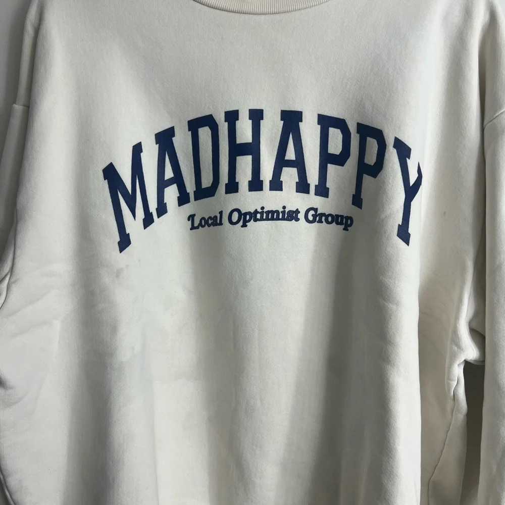 Madhappy White Crewneck Sweatshirt - Picture 2 of 3